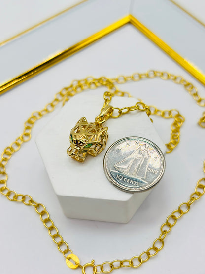 18K Gold Panther Necklace