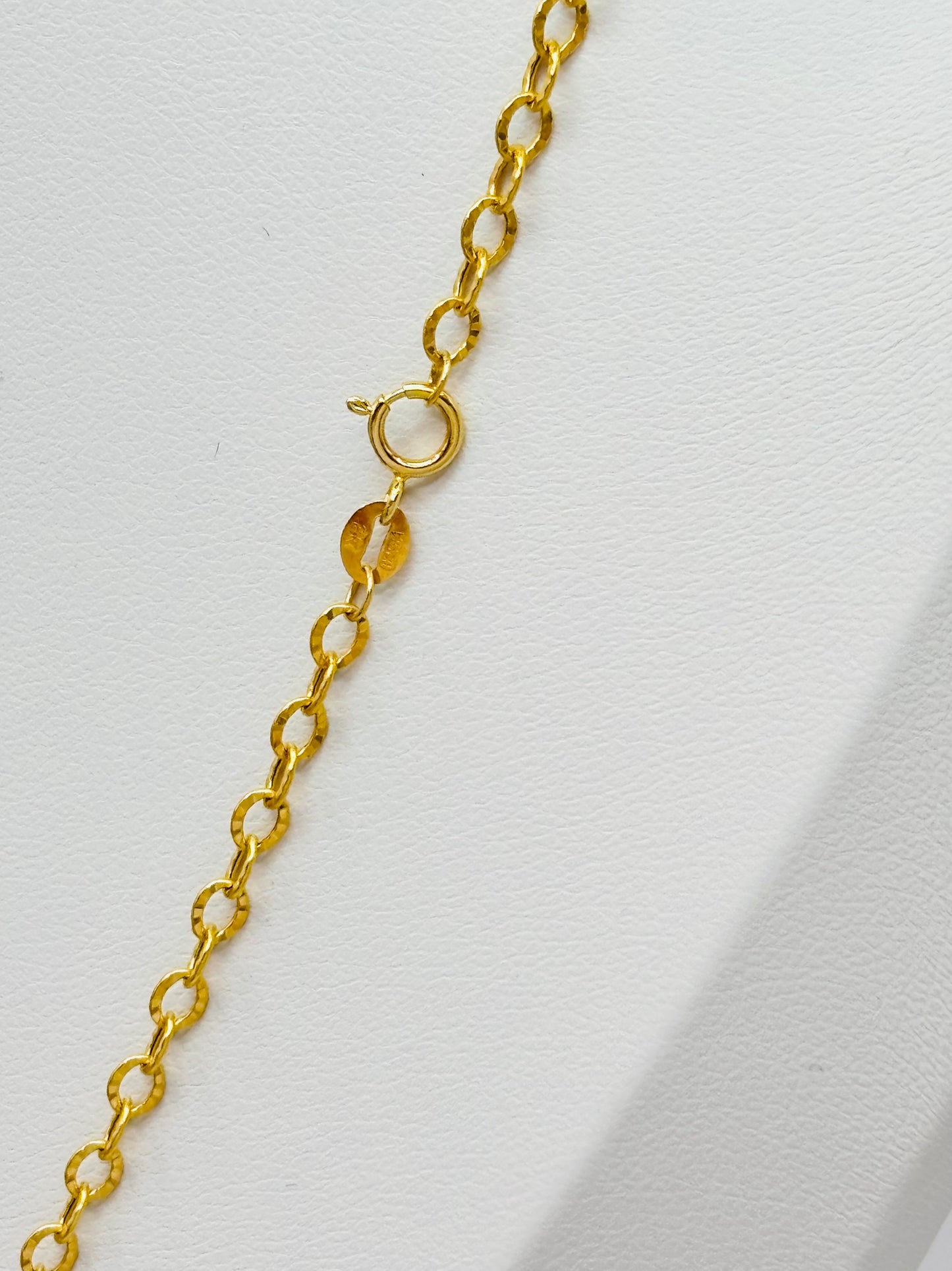 18K Gold Clover Necklace