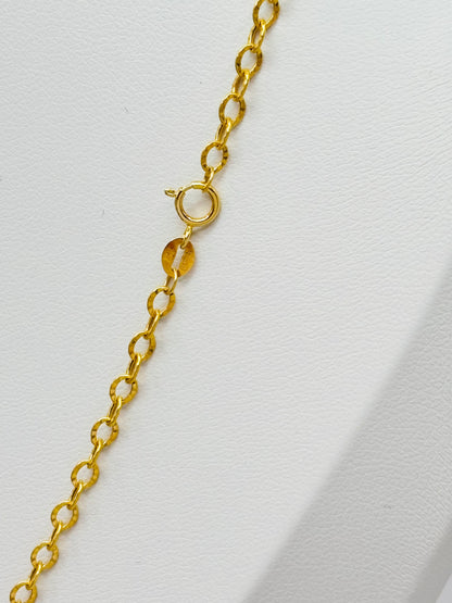 18K Gold Clover Necklace