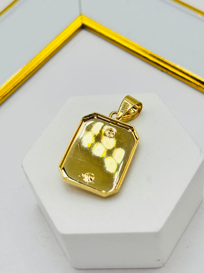 18K Gold Dragon Pendant