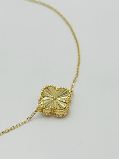 18K Gold Clover Bracelet