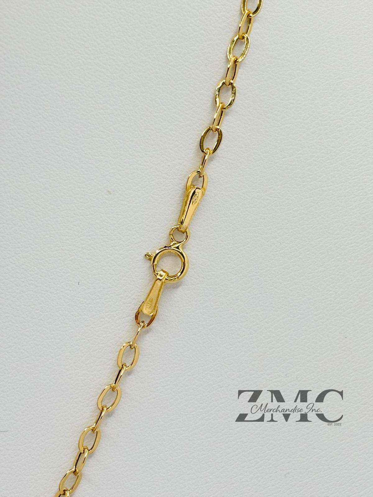 18K Gold Big C Necklace