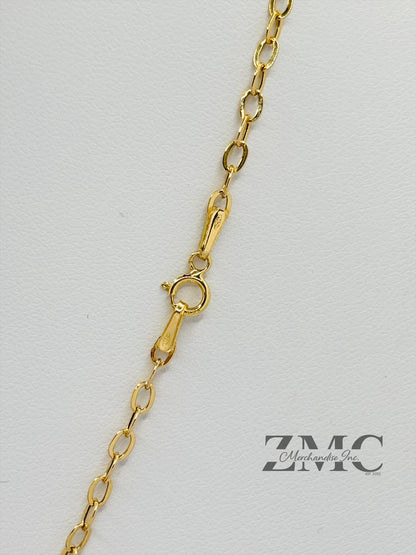 18K Gold Big C Necklace