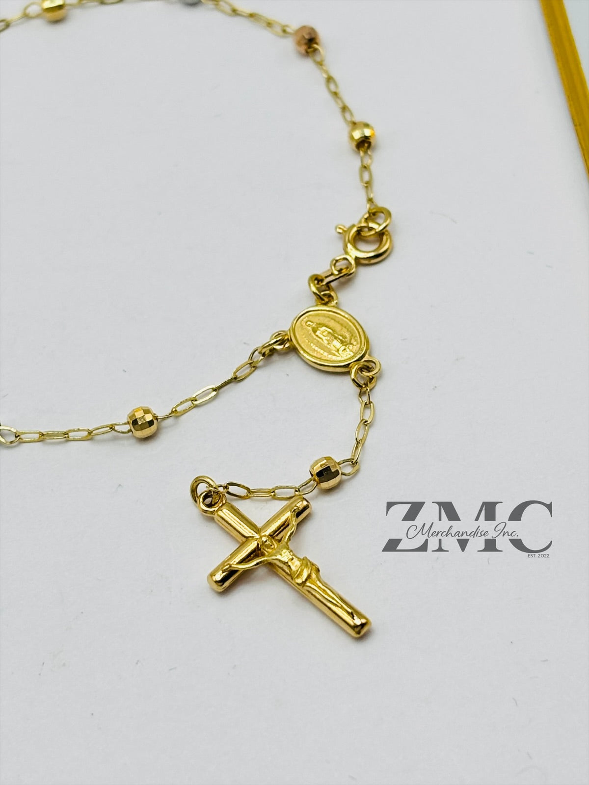 18K Gold Rosary Bracelet