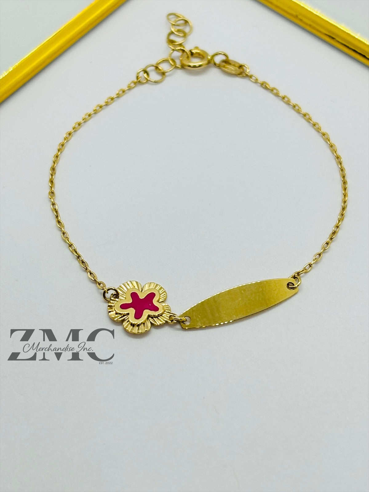 18K Gold Flower kids Bracelet