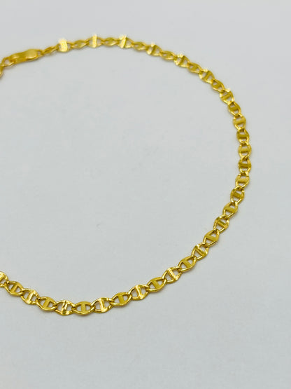 18K Gold Flat G Bracelet