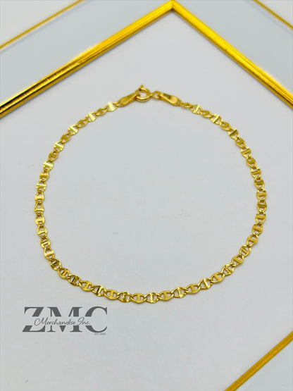 18K Gold Flat G Bracelet