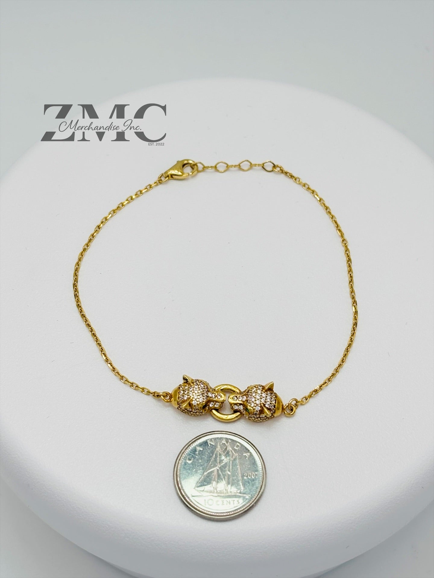 18K Gold Panther Bracelet