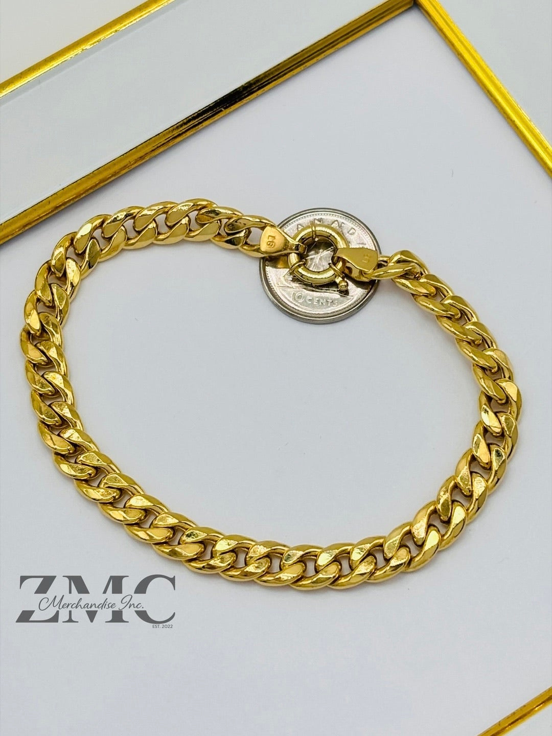 18K Gold Curb Bracelet