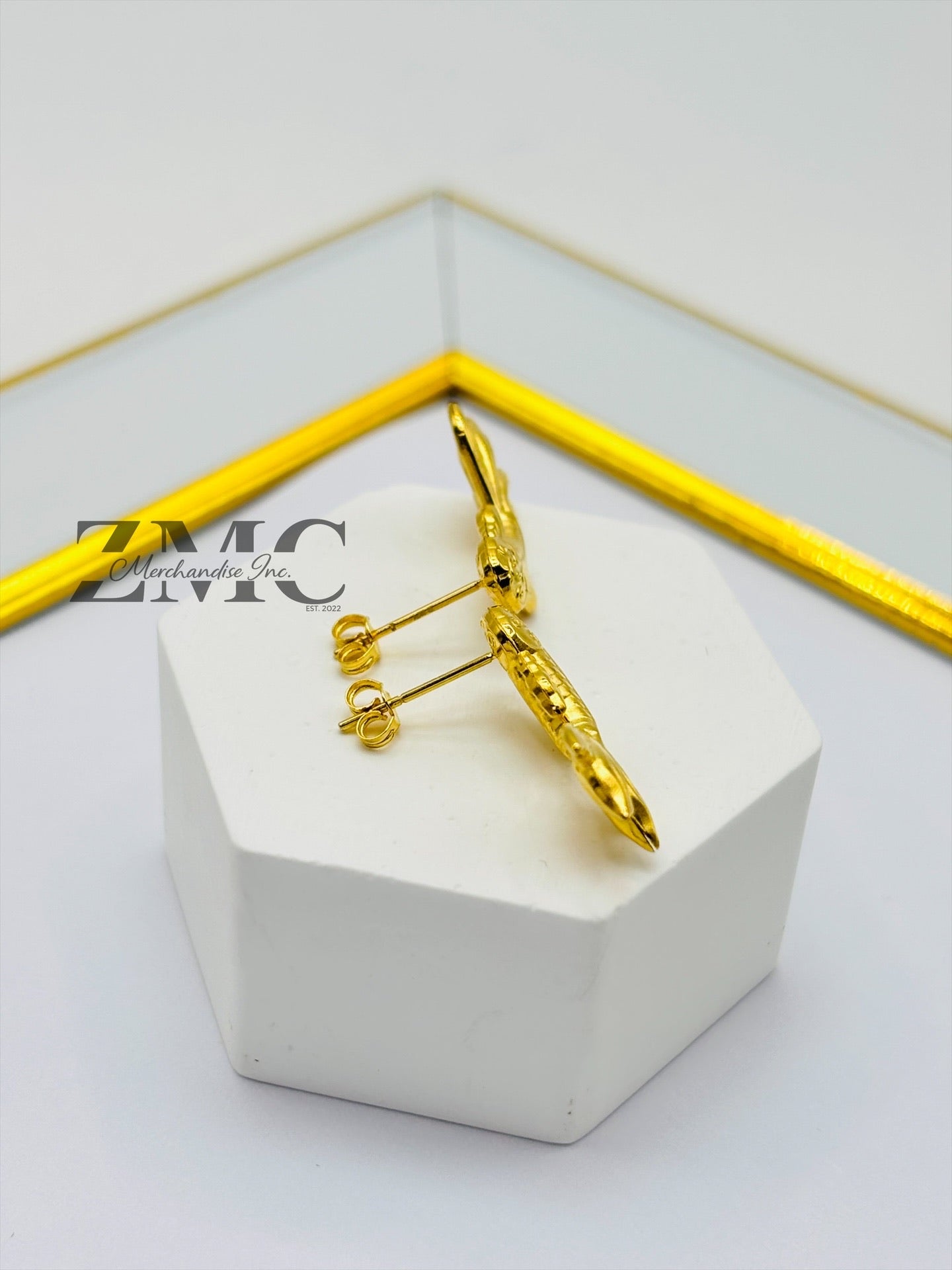 18K Gold Lucky Koi Fish Earrings