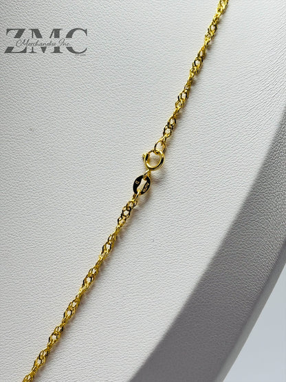 18K Gold C Necklace