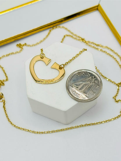 18K Gold Attached Necklace