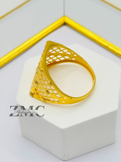 18K Gold Eagle Ring