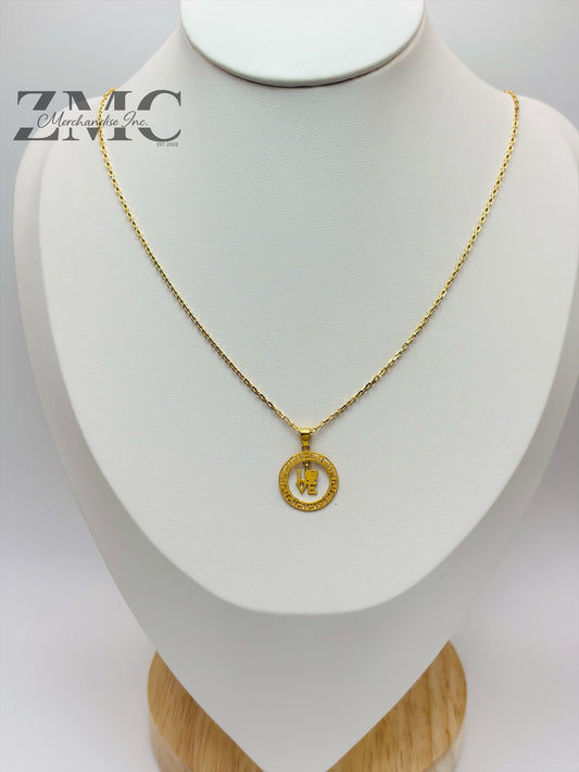 18K Gold Love Necklace