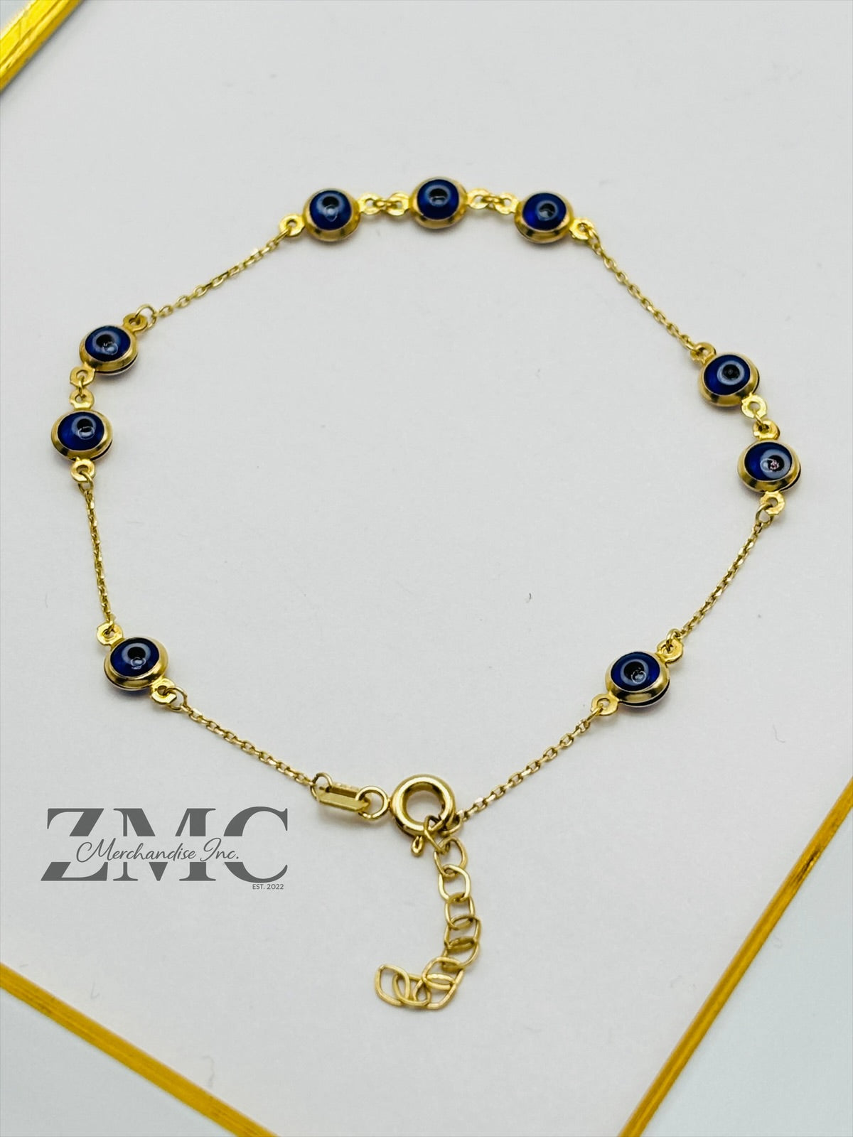 18K Gold Evil Eye Bracelet