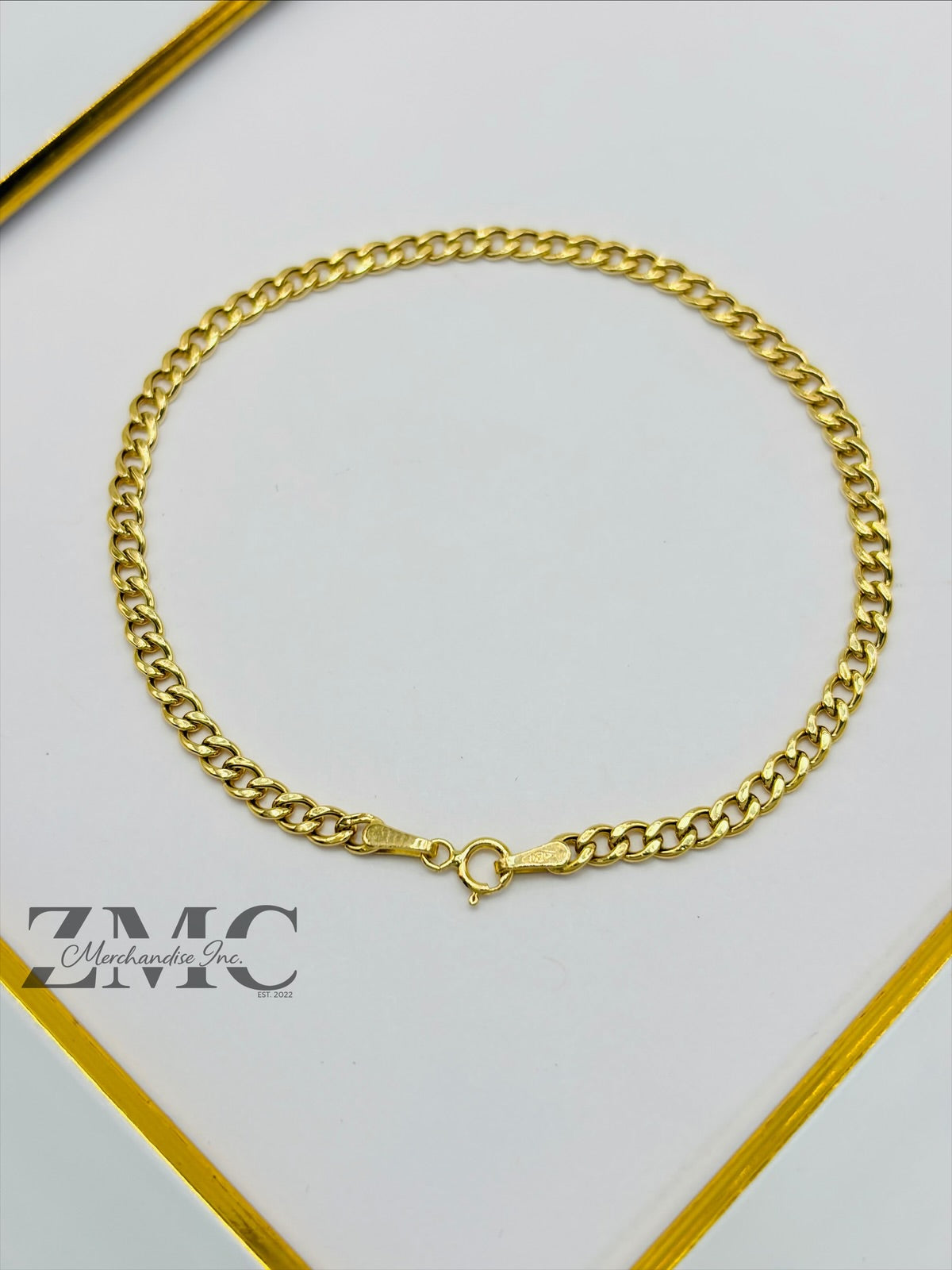18K Gold Curb Bracelet