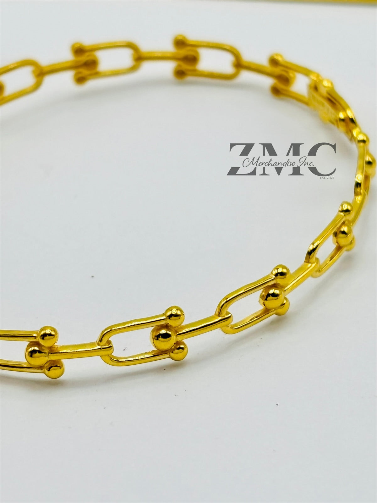 18K Gold Hardware Bangle Bracelet