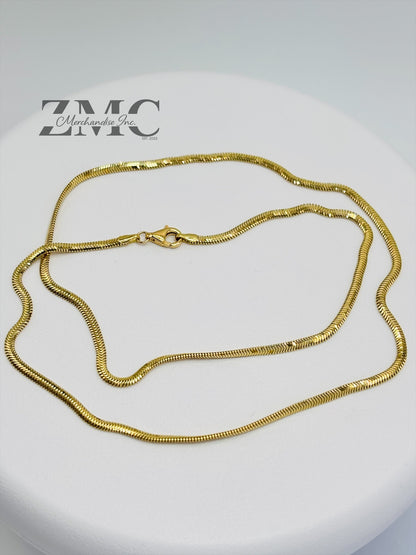 18K Gold Herringbone Chain