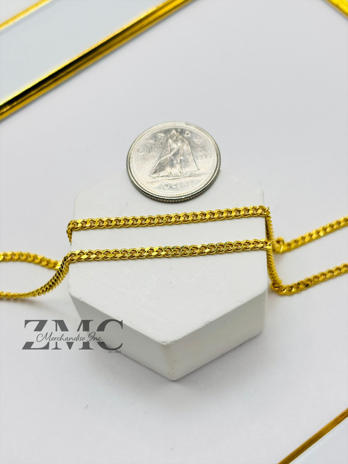 18K Gold Curb Chain
