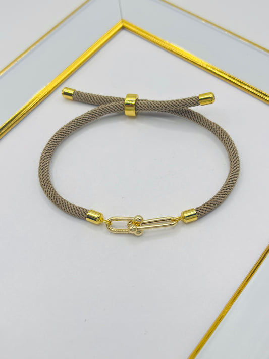 K18 Japan Gold Hardware String Bracelet