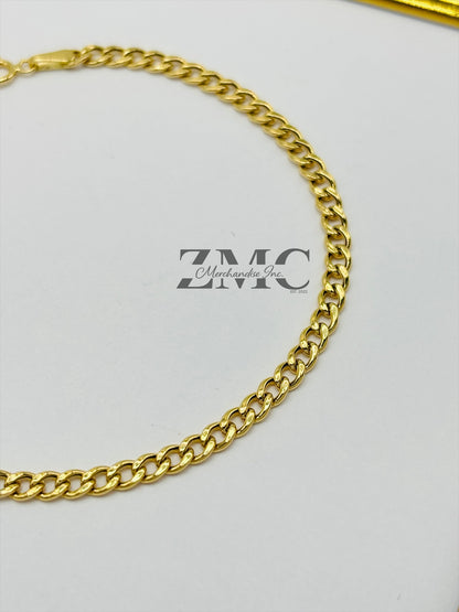 18K Gold Curb Bracelet
