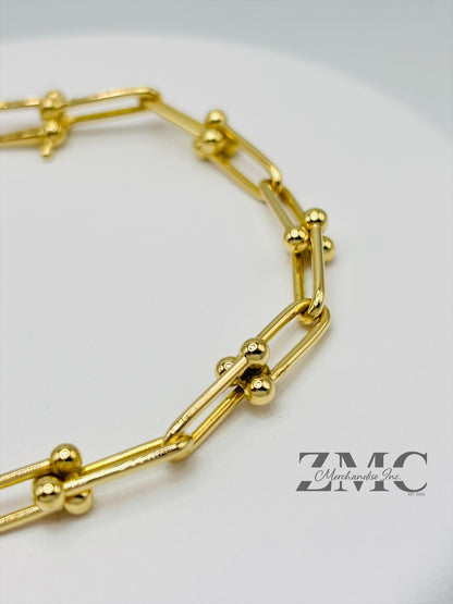 18K Gold Hardware Bracelet