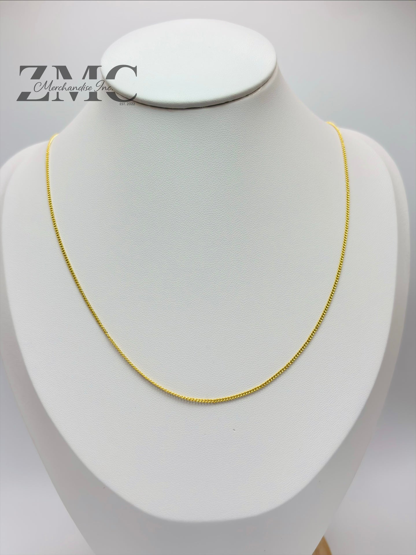 18K Gold Flat Curb Chain