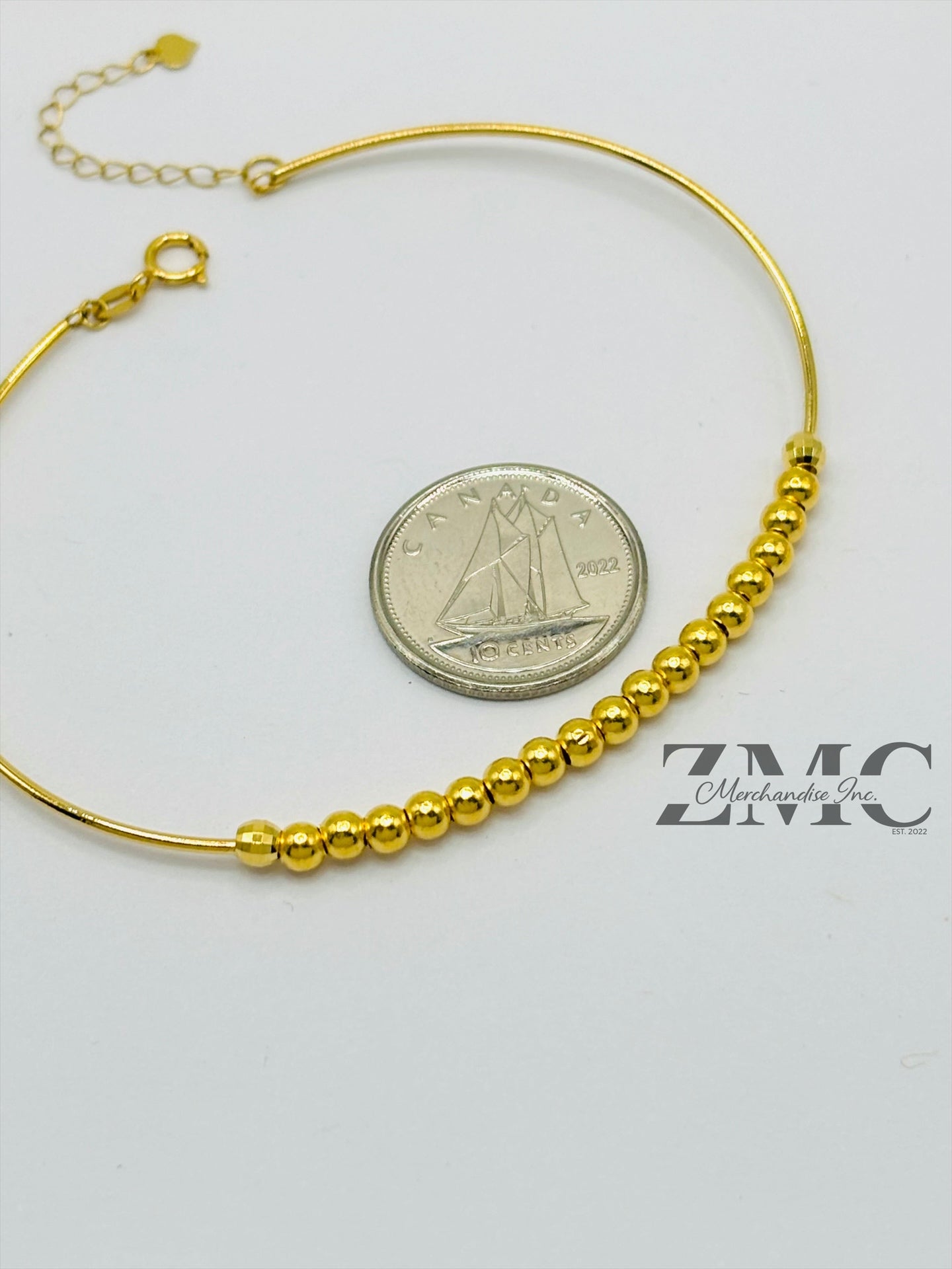 18K Gold Bubble Bangle