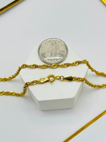 18K Gold Two-tone Heart Necklace