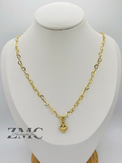 18K Gold Unlimited Heart Necklace