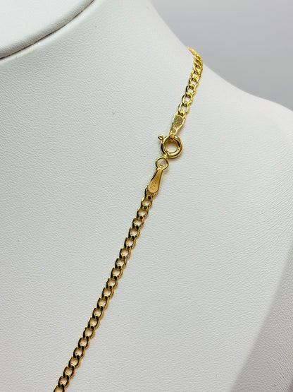 18K Gold Cross Rositas Necklace