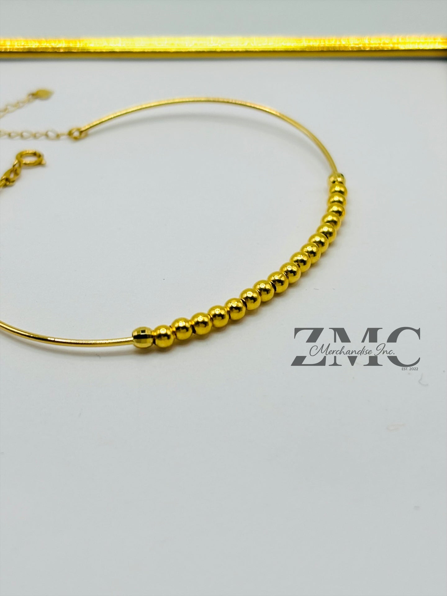 18K Gold Bubble Bangle