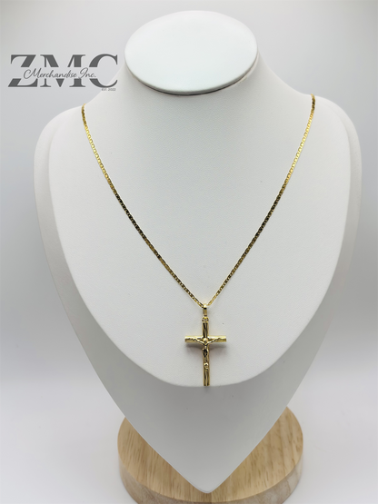 18K Gold Cross Necklace