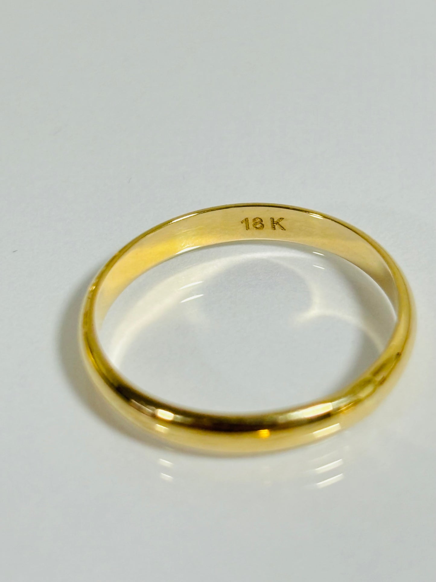 18K Gold Plain Ring or Couple Ring