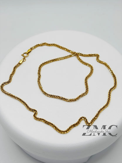 18K Gold Foxtail Chain