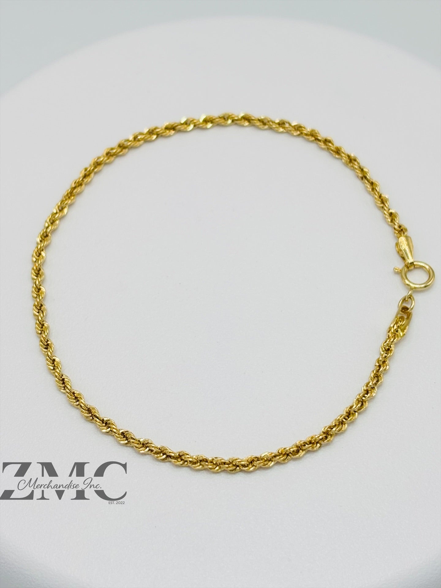 18K Gold Rope Bracelet