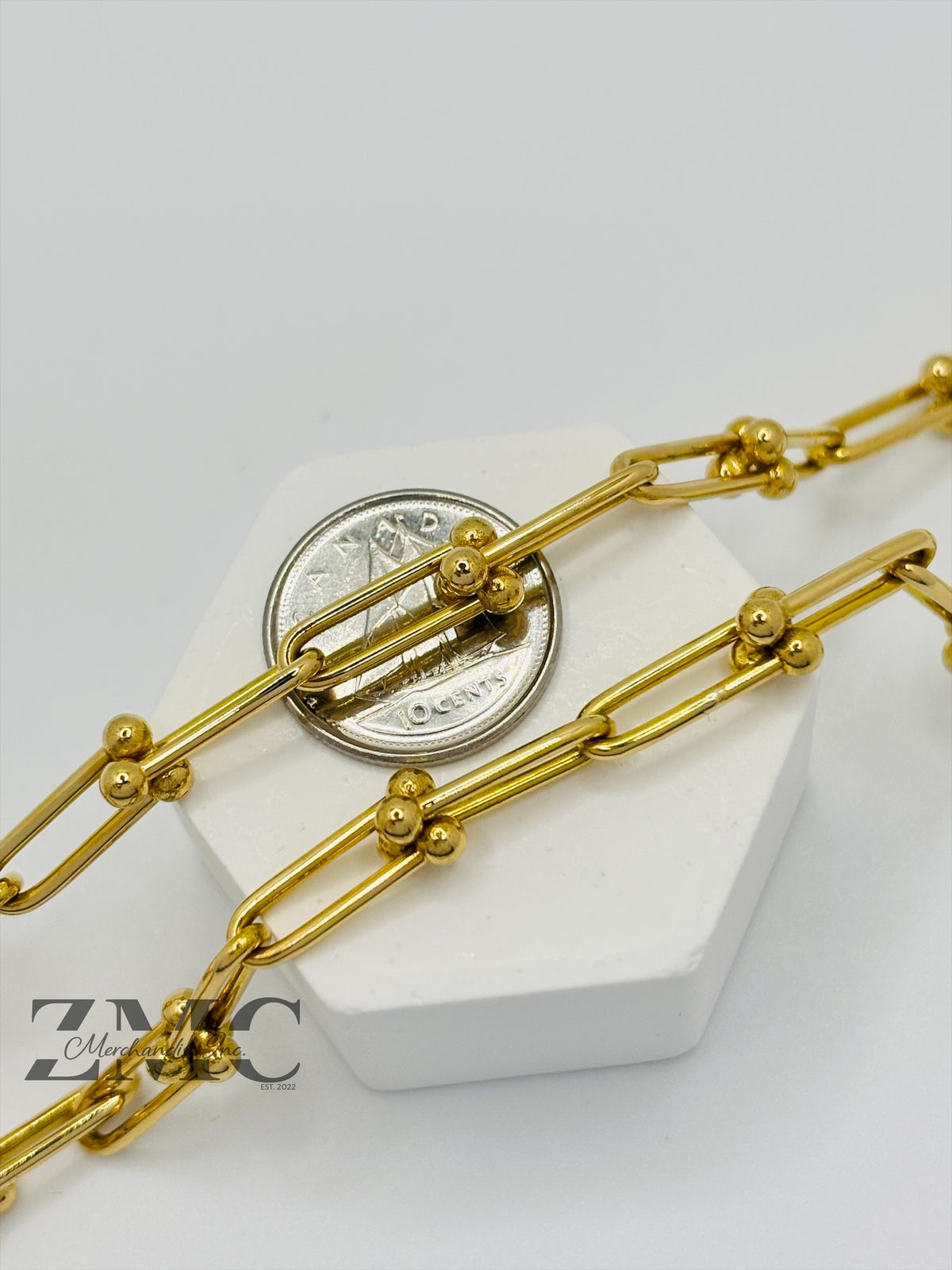 18K Gold Hardware Padlock Necklace