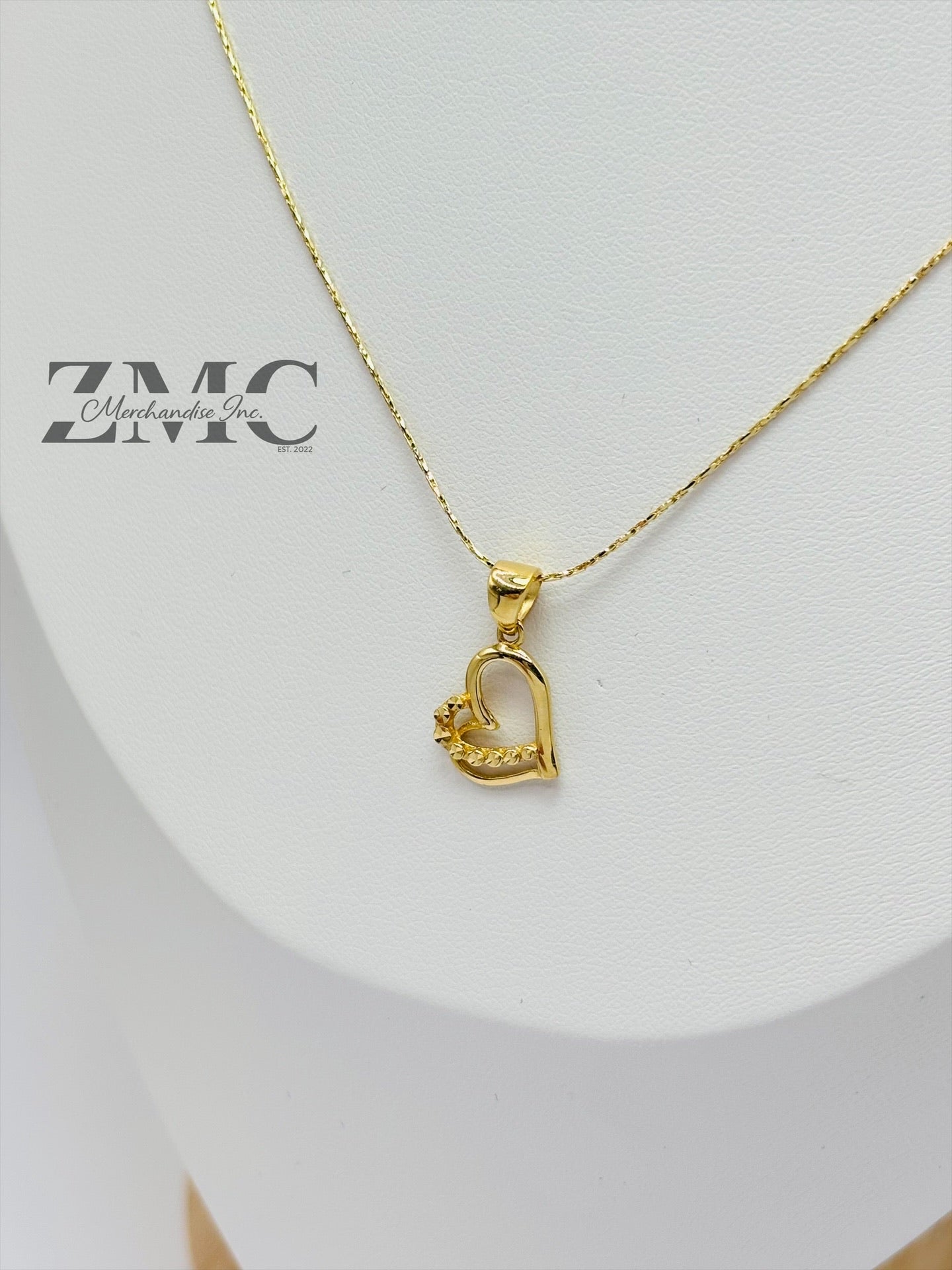 18K Gold Heart Necklace