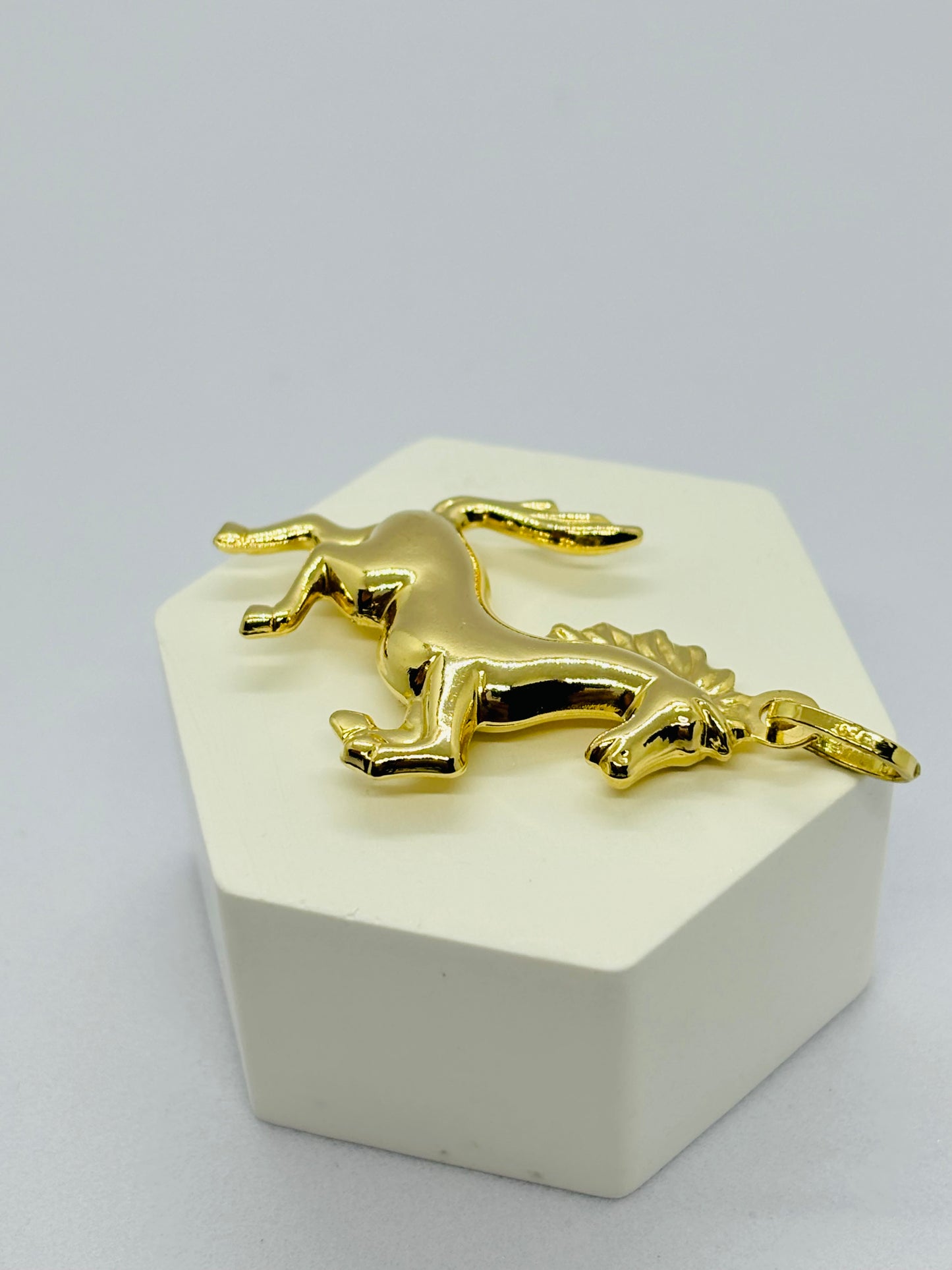 18K Gold Horse Pendant