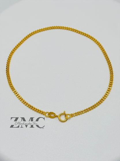 18K Gold Beaded Bracelet