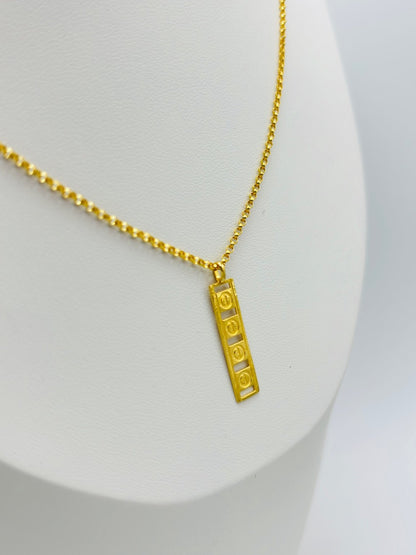 18K Gold Long Necklace
