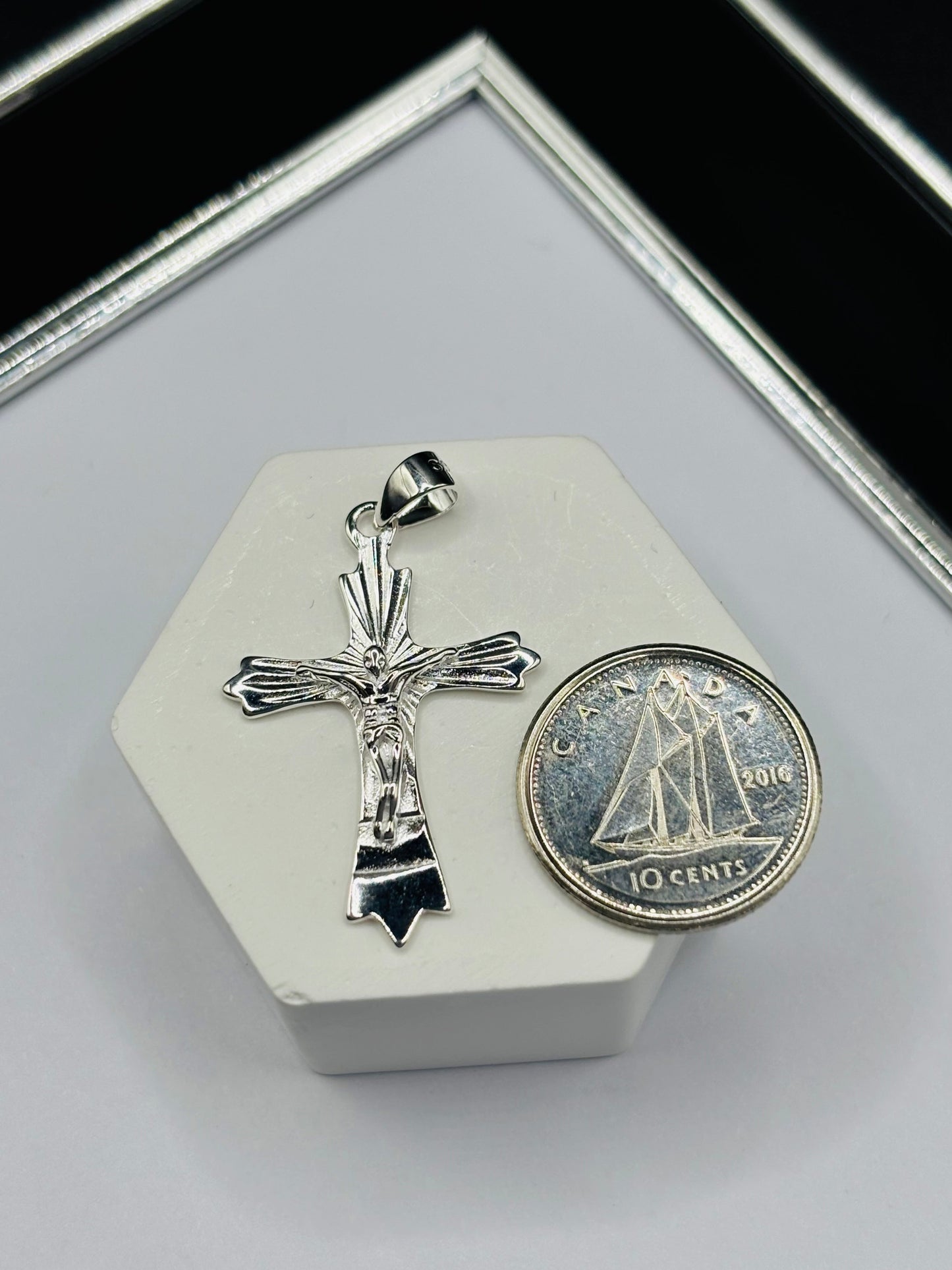 S925 Silver Cross Pendant