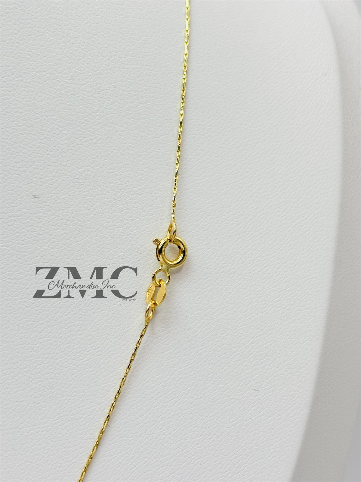 18K Gold C Necklace