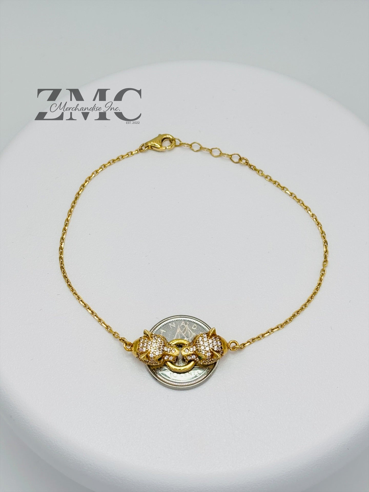 18K Gold Panther Bracelet