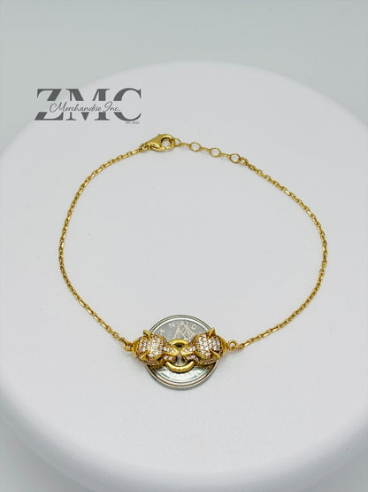 18K Gold Panther Bracelet
