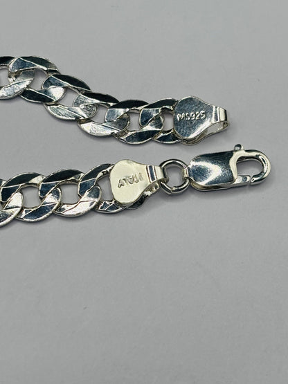 S925 Silver Name Curb Bracelet