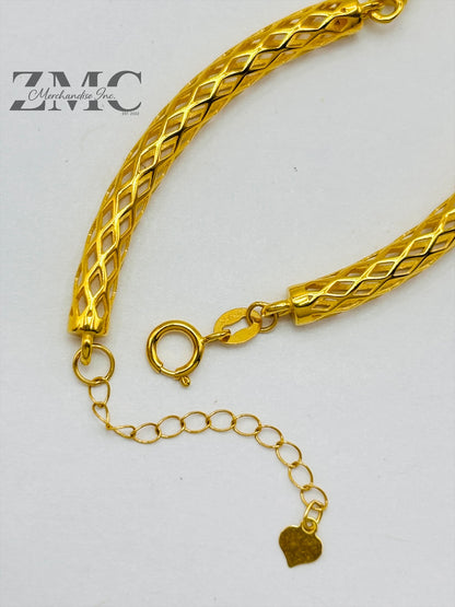 18K Gold Hardware Bangle Bracelet