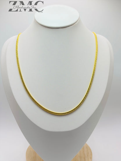 18K Gold Triple Lock Chain