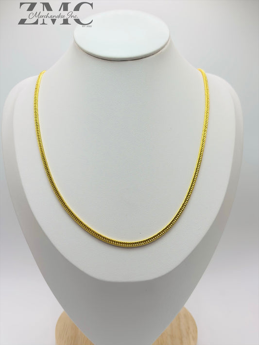 18K Gold Triple Lock Chain