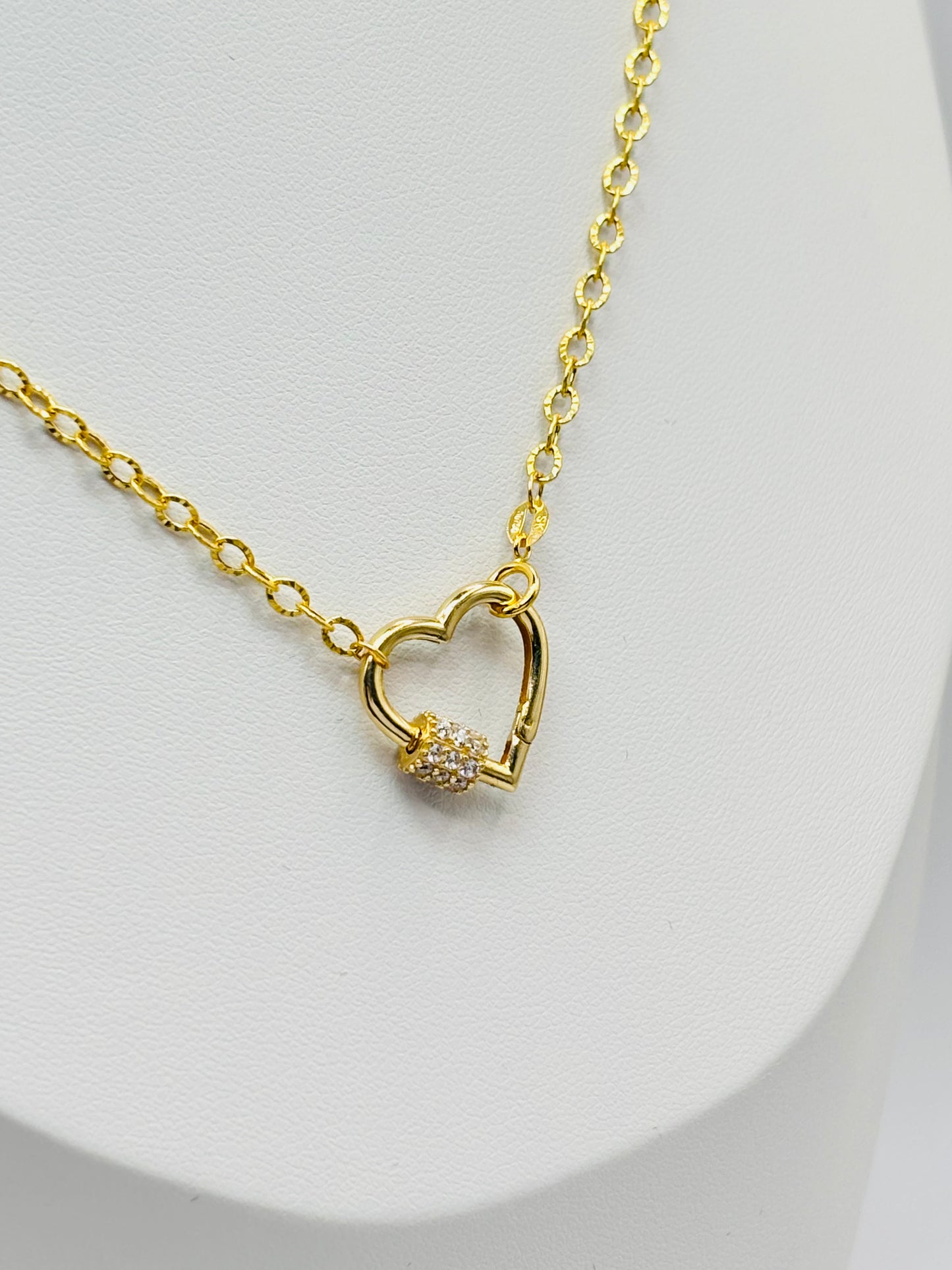 18K Gold Heart Necklace